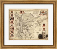 Framed Map of Cambridge