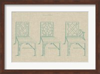 Framed Chinese Chippendale Chairs I