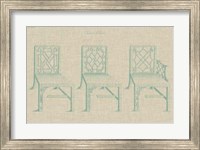 Framed Chinese Chippendale Chairs I