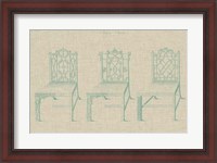 Framed Chinese Chippendale Chairs II