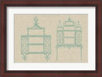 Framed Chinese Chippendale Cabinet II