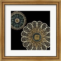 Framed Midnight Rosette II