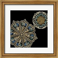 Framed Midnight Rosette III