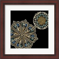 Framed Midnight Rosette III