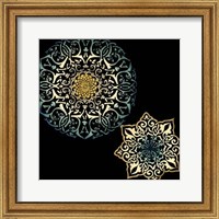 Framed Midnight Rosette IV