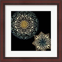 Framed Midnight Rosette IV