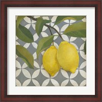 Framed Fruit and Pattern I
