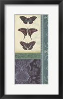 Butterfly Brocade II Framed Print