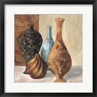 Spa Vases I Framed Print
