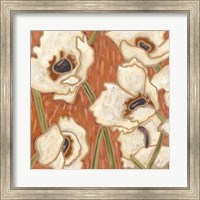 Framed Persimmon Floral III