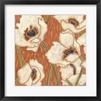 Persimmon Floral III Framed Print