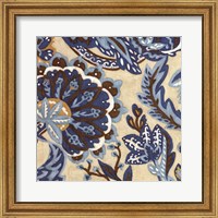 Framed Custom Indigo Tapestry I