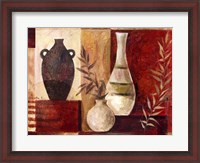 Framed Spice Vases I