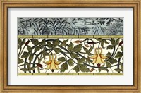 Framed Stained Glass Flowers II