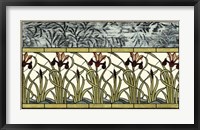 Framed Stained Glass Flowers III