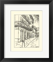 Framed B&W Sketches of Downtown I