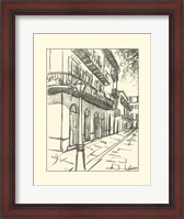 Framed B&W Sketches of Downtown I