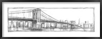 Framed Brooklyn Bridge Sketch