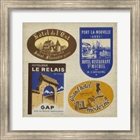 Framed Vintage Travel Collage II