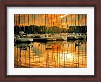 Framed Marina Sunrise I