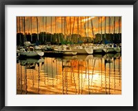 Marina Sunrise I Framed Print