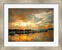 Framed Marina Sunrise II