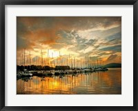 Marina Sunrise II Framed Print
