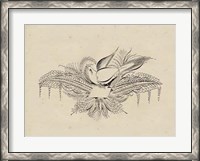 Framed Victorian Quill I