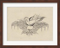 Framed Victorian Quill I