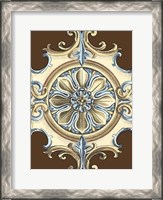 Framed Ornamental Rosette I