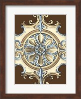 Framed Ornamental Rosette I