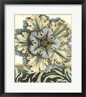 Panelled Rosette I Framed Print