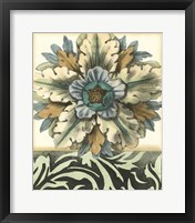 Panelled Rosette II Framed Print