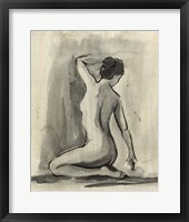 Framed Sumi-e Figure I