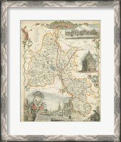 Framed Map of Oxfordshire