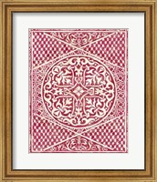Framed Woodcut in Red I