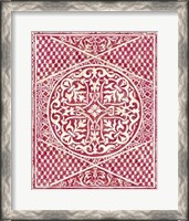 Framed Woodcut in Red I