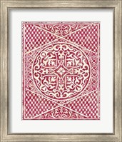 Framed Woodcut in Red I