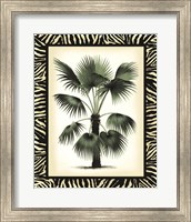 Framed Palm in Zebra Border II