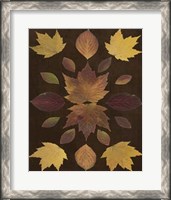 Framed Kaleidoscope Leaves VI