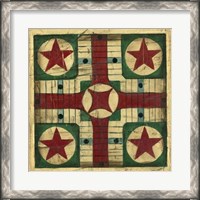 Framed Antique Parcheesi