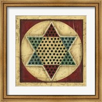 Framed Antique Chinese Checkers