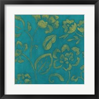 Framed Gilded Batik III