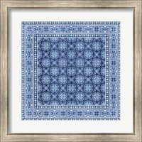 Framed Italian Mosaic in Blue I