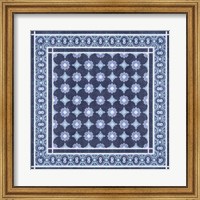 Framed Italian Mosaic in Blue II