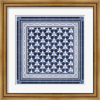 Framed Italian Mosaic in Blue III