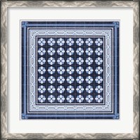 Framed Italian Mosaic in Blue IV