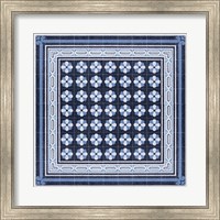 Framed Italian Mosaic in Blue IV