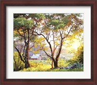 Framed Burnished Landscape