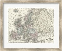 Framed Map of Europe